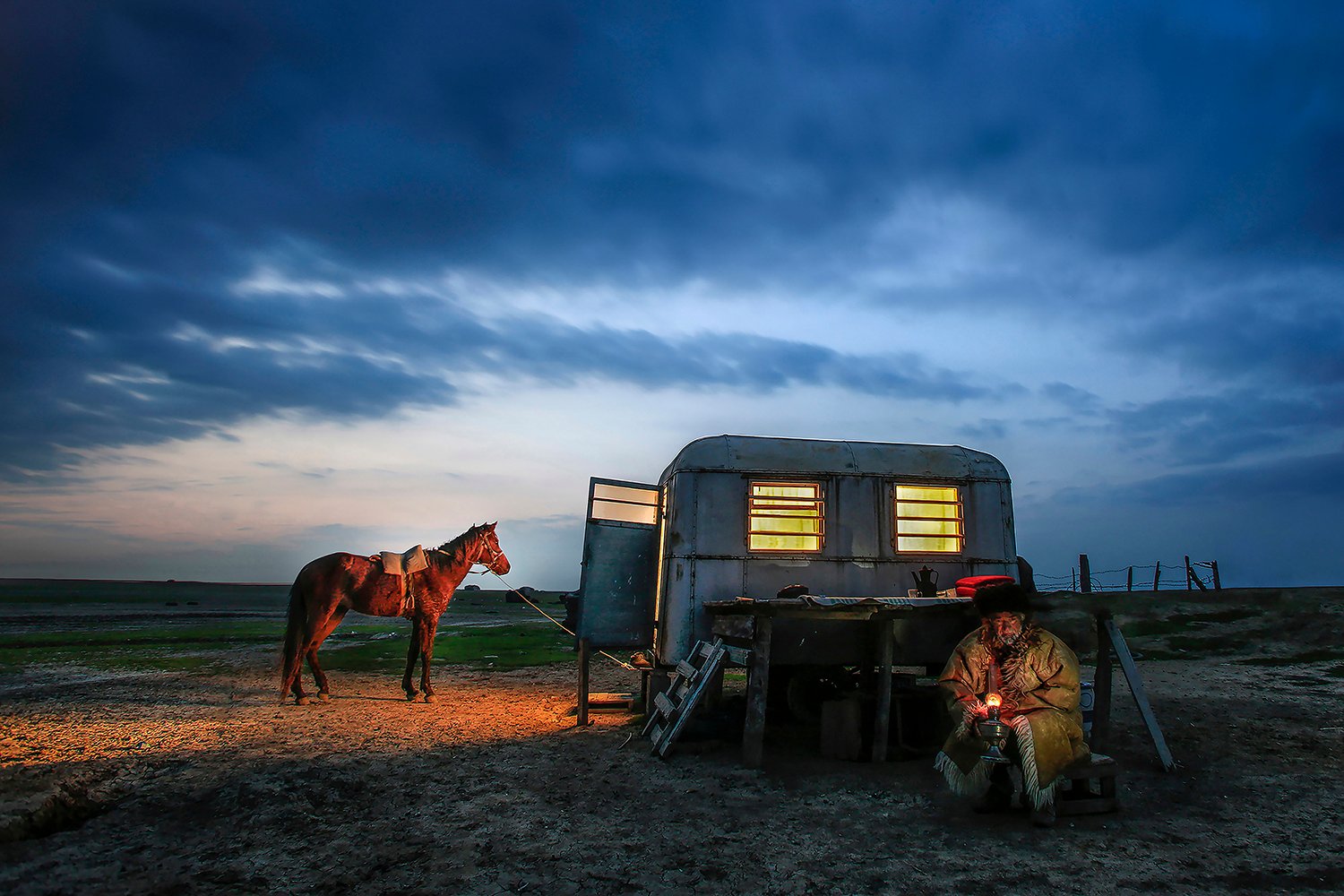 horse trainer by Mohsen Kaboli