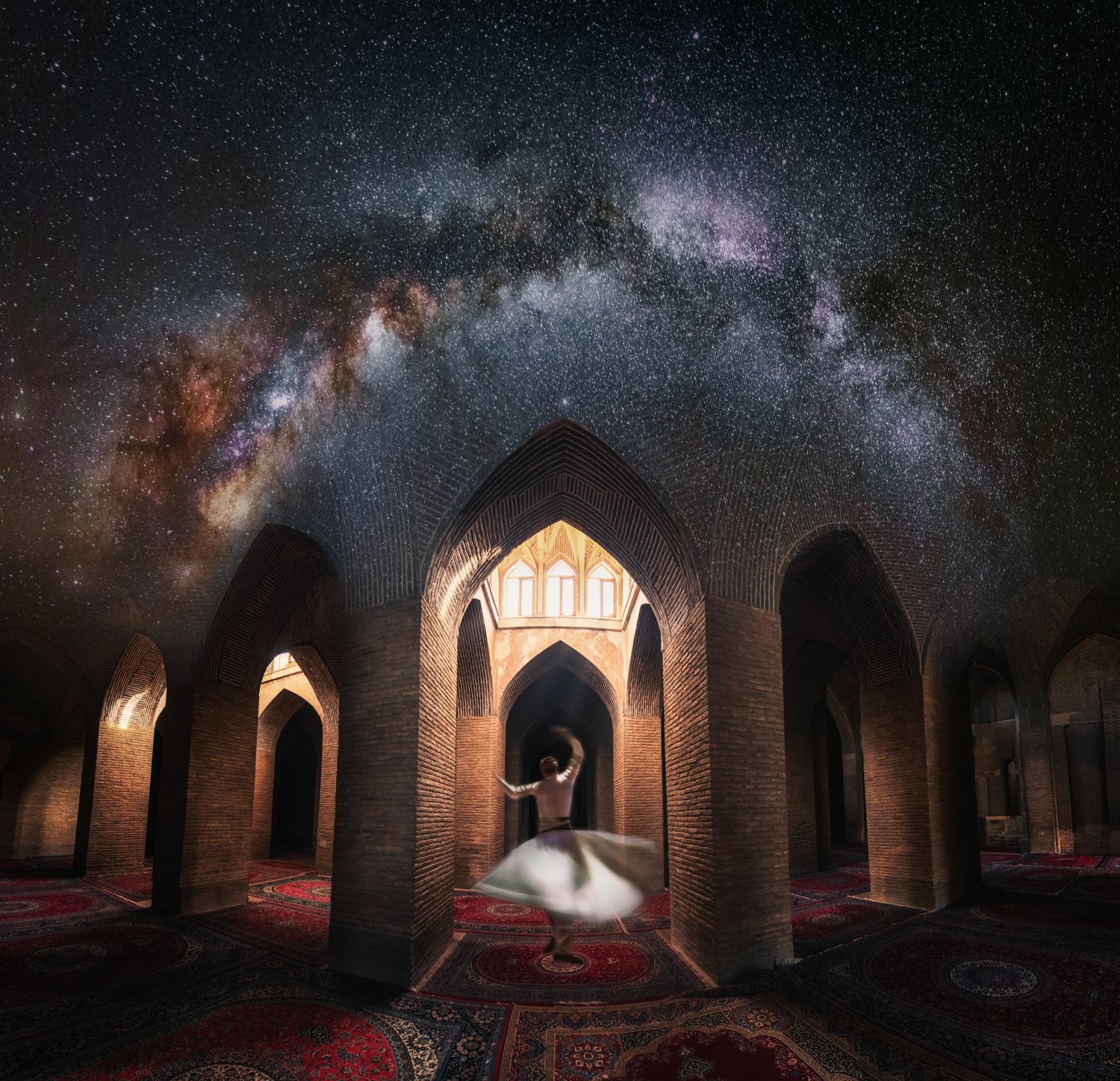 Whirling under the universe by Babak Mehrafshar