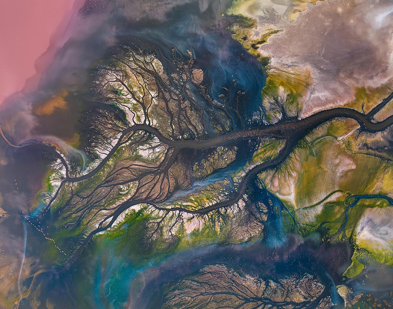 Maharlu Lake Veins by Amin Malekzadeh