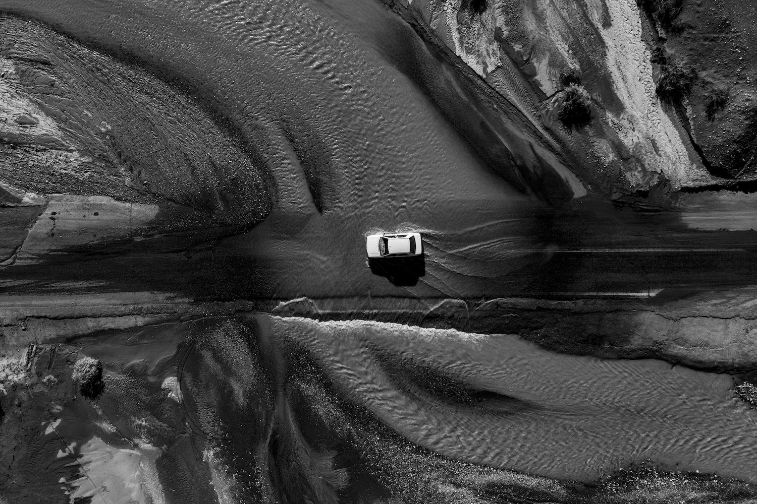 Flood-damaged road by keyvan Jafari