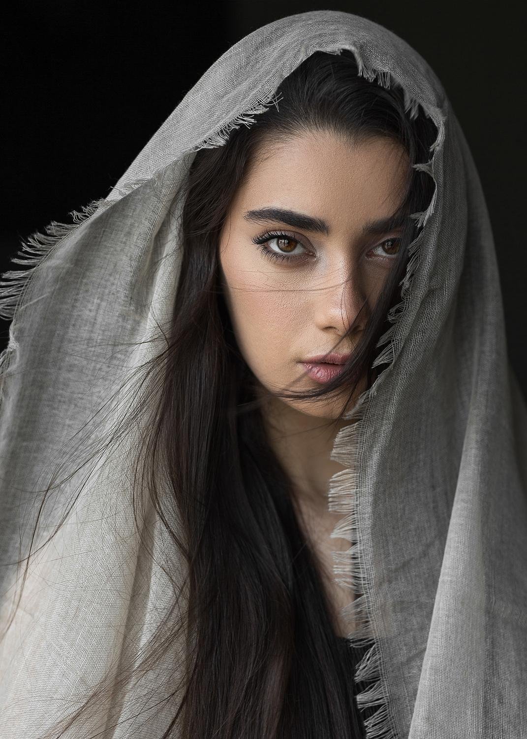 Behind the shawl by Samira Hesami