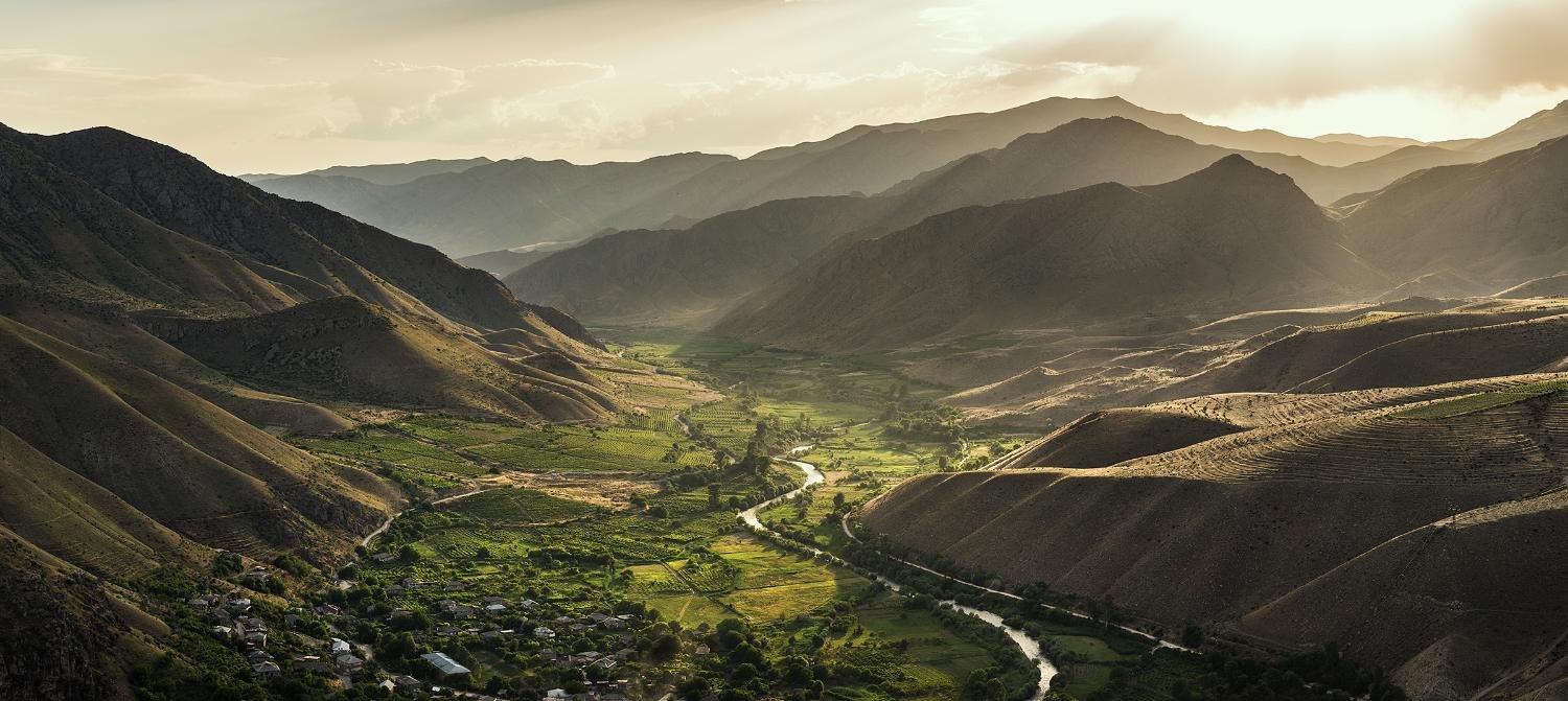 Panoramic view of Arpa Canyon, Armenia by Tigran Hayrapetyan