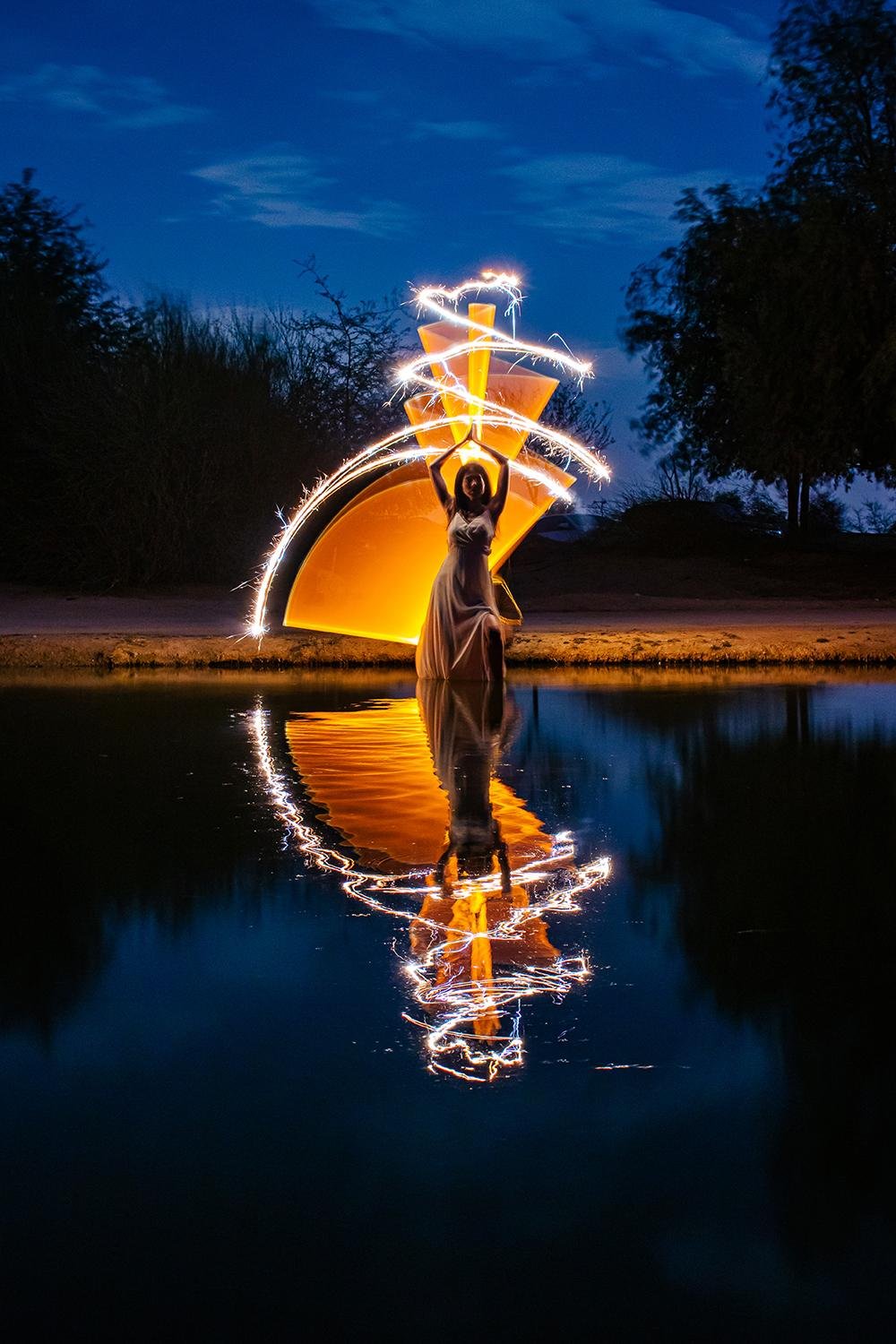 A flame of light by Nemah Naji