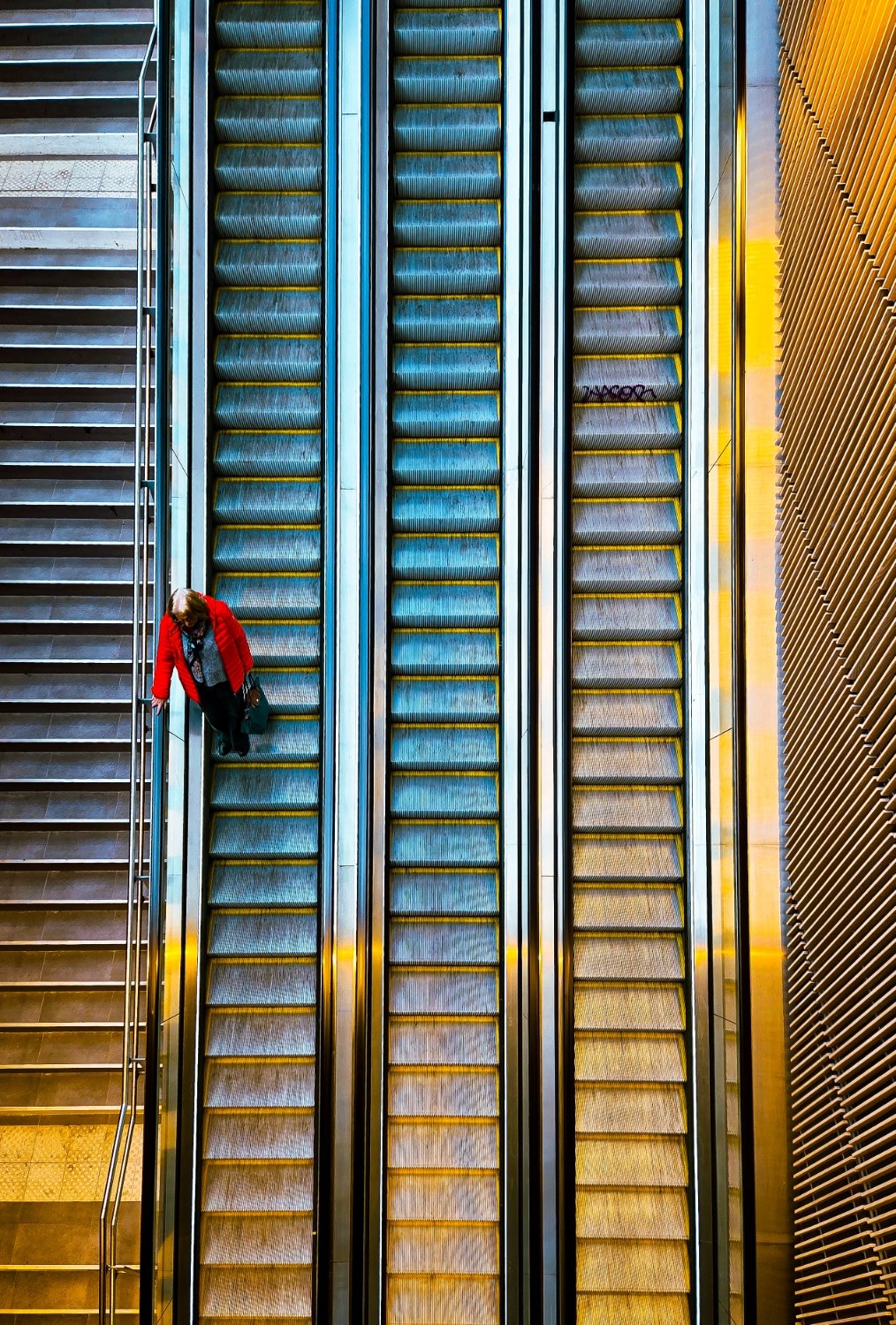 Red coat. by Stephane Navailles