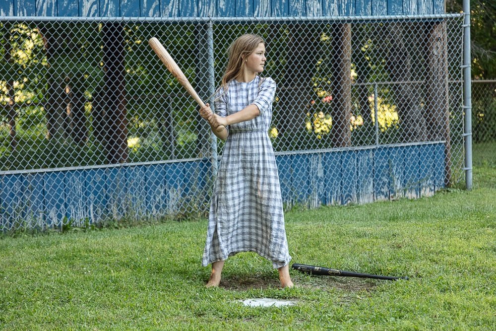 1 Girl with Homemade Bat